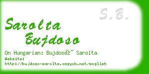 sarolta bujdoso business card